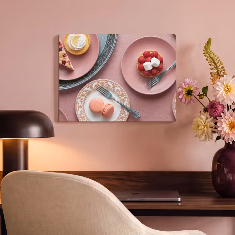 Dessert - Taart - Gebak - Zoet - Roze PET vilt klein -sfeer3