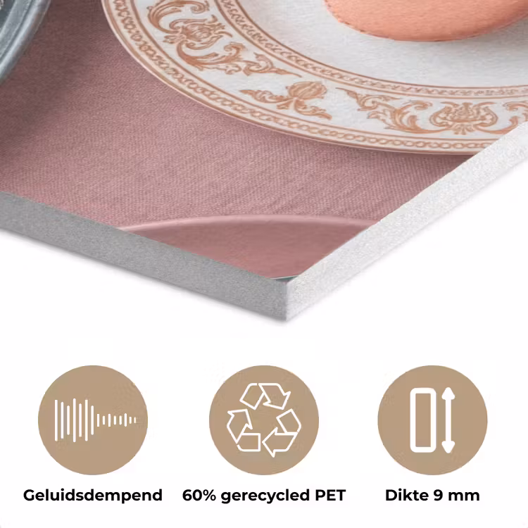Dessert - Taart - Gebak - Zoet - Roze PET vilt klein -closeup_NL