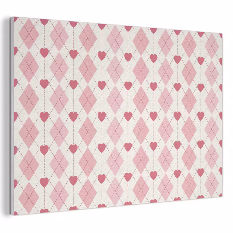 Ruiten - Klassiek - Roze - Wit PET vilt klein 837 -3d