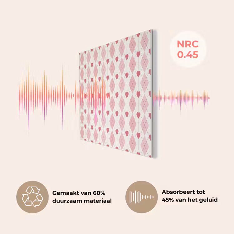 Ruiten - Klassiek - Roze - Wit PET vilt klein 837 -USP_NL