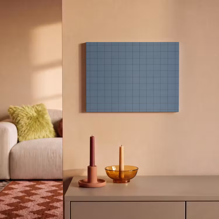 Ruiten - Geometrisch - Blauw PET vilt klein 837 -sfeer1