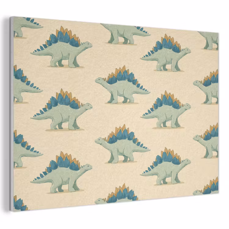 Dino - Patroon - Groen PET vilt klein 837 -3d