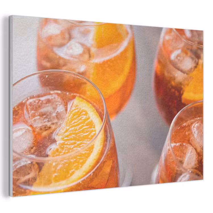 Drank - Sinaasappel - IJs - Zomer - Oranje PET vilt klein -3d