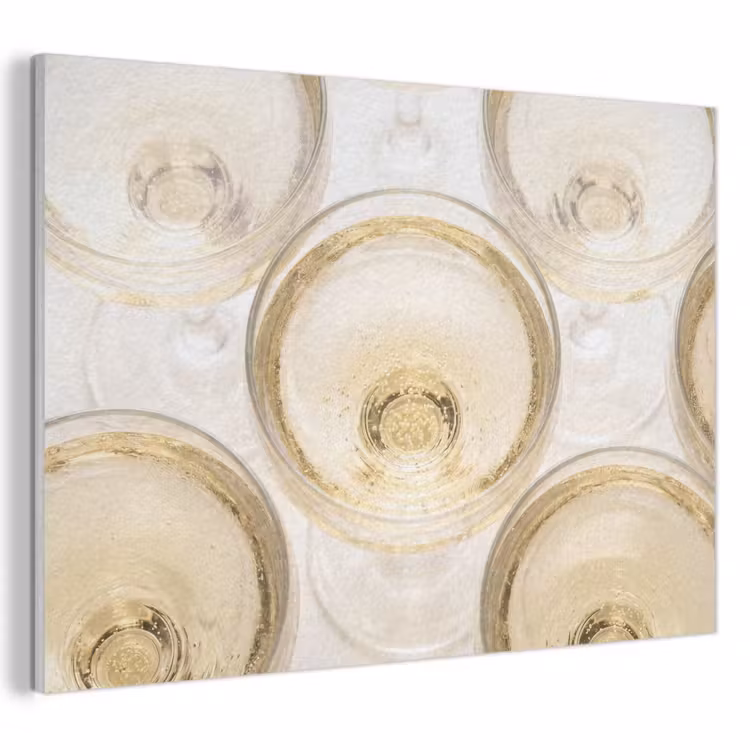 Drank - Glazen - Feest - Goud PET vilt klein -3d