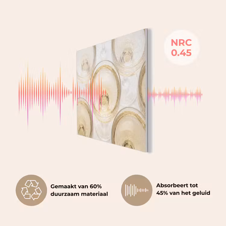 Drank - Glazen - Feest - Goud PET vilt klein -USP_NL