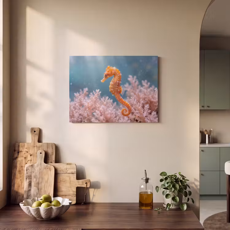 Vis - Koraal - Oceaan - Macro - Oranje PET vilt klein -sfeer2