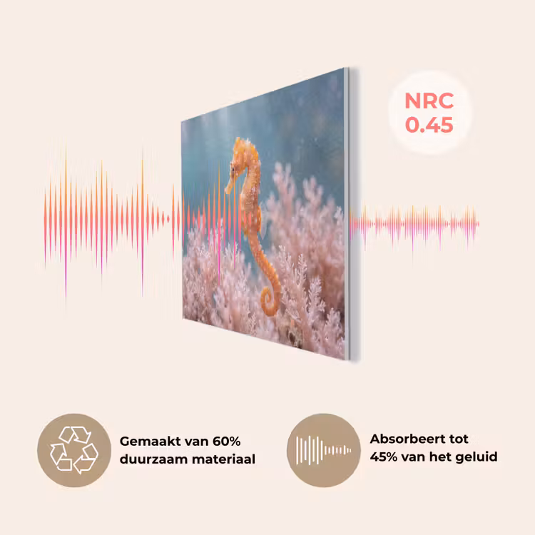 Vis - Koraal - Oceaan - Macro - Oranje PET vilt klein -USP_NL