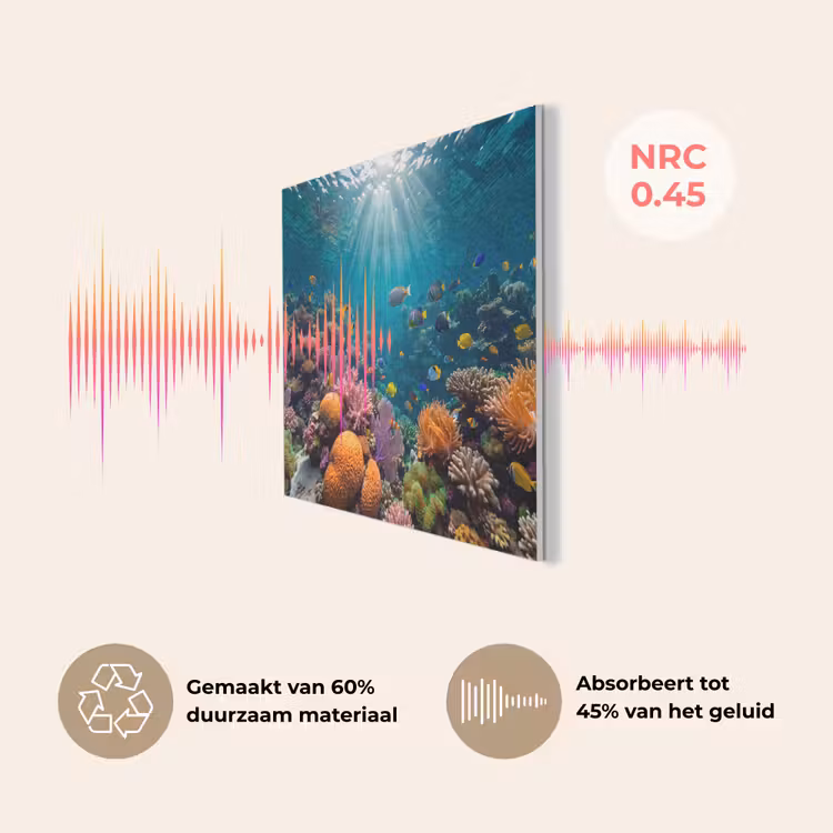 Vis - Koraal - Oceaan - Natuur - Kleurrijk PET vilt klein -USP_NL