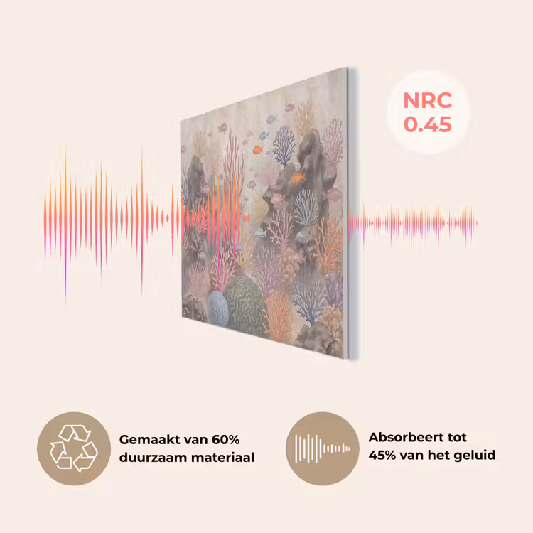 Vis - Koraalrif - Onderwaterwereld - Illustratie PET vilt klein -USP_NL