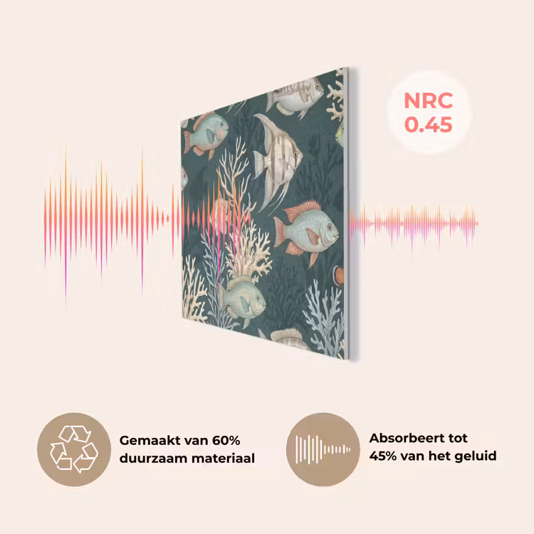 Vis - Koraal - Onderwater - Illustratie PET vilt klein -USP_NL