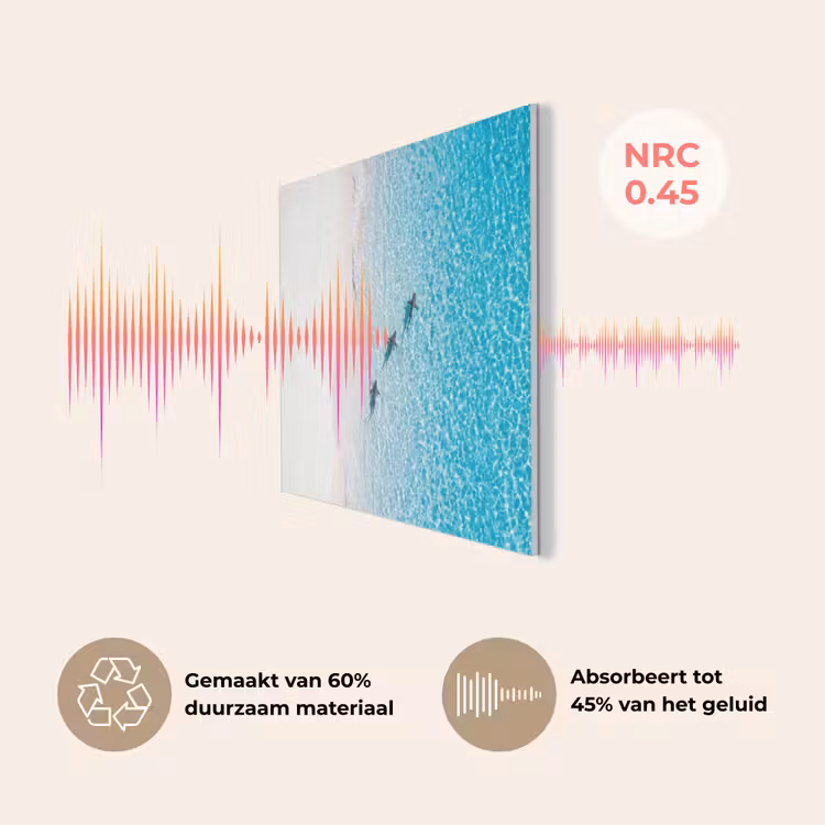 Vis - Oceaan - Strand - Turquoise - Natuur PET vilt klein -USP_NL