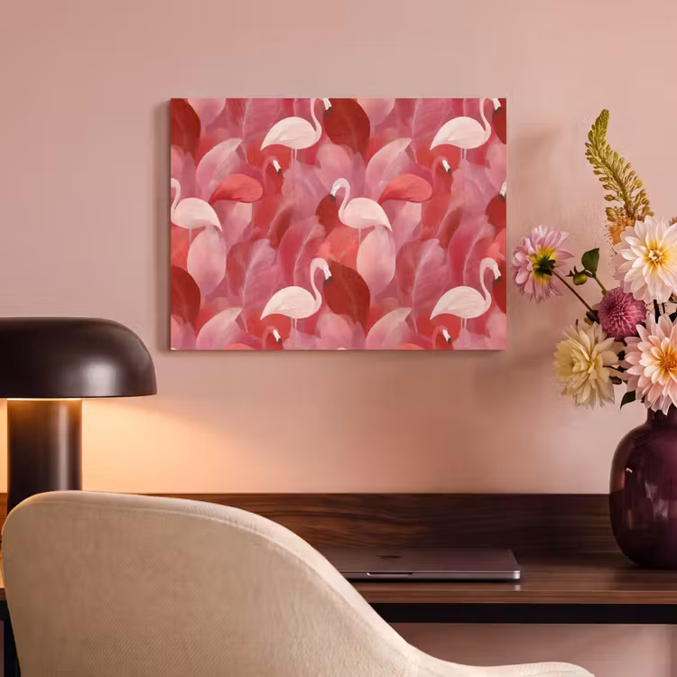 Flamingo - Botanisch - Elegant - Roze - Rood PET vilt klein 837 -sfeer3