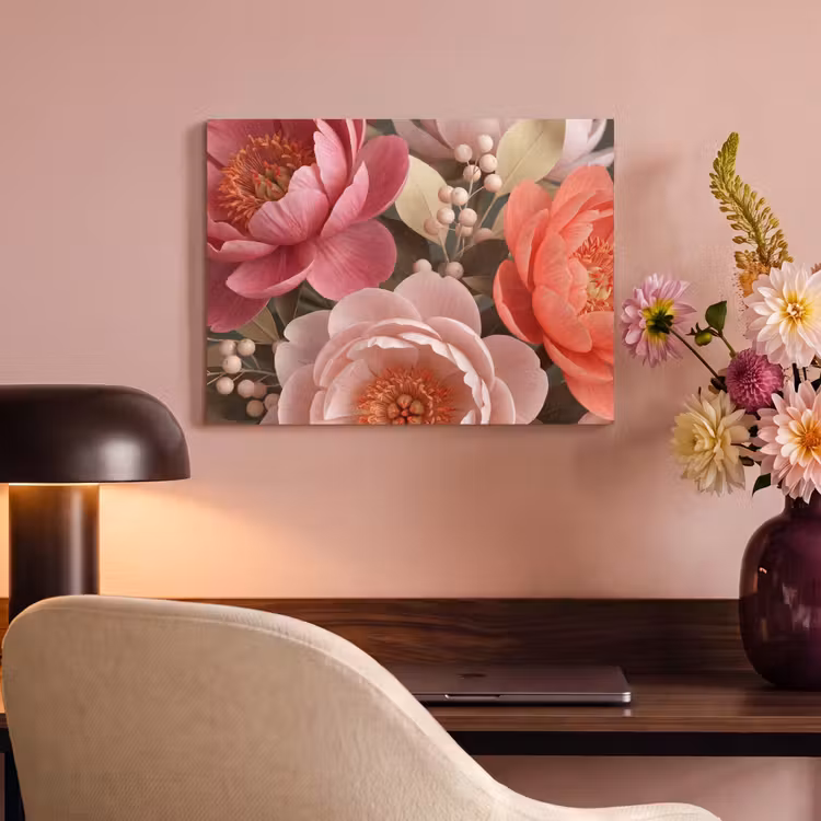 Bloemen - Bloesem - Zacht - Koraal - Decoratie PET vilt klein -sfeer3