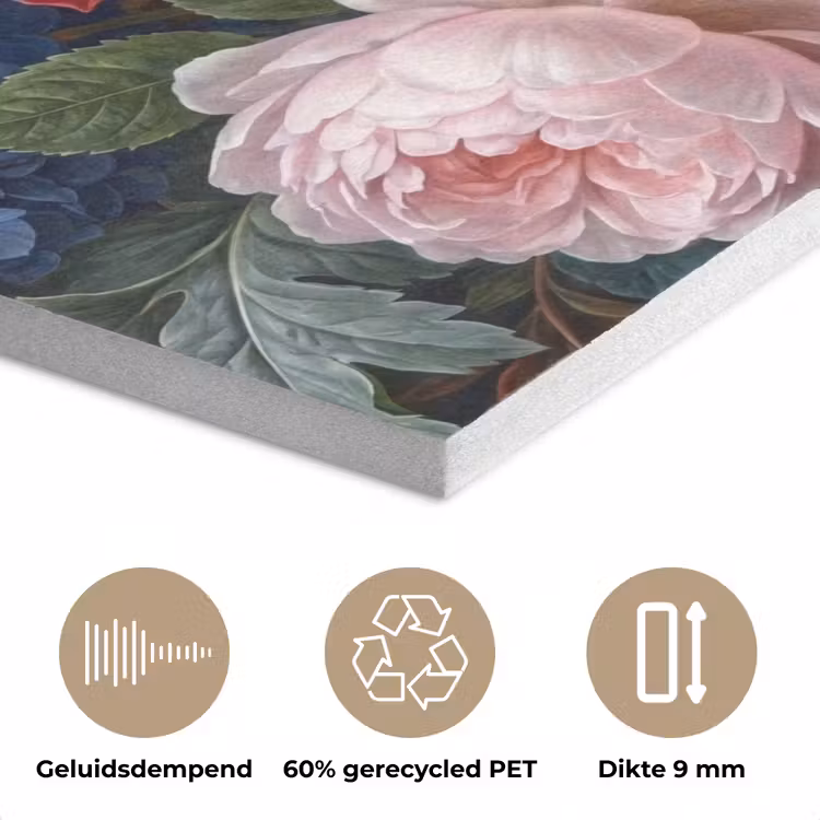 Bloemen - Boeket - Klassiek - Kleurrijk - Natuur PET vilt klein -closeup_NL