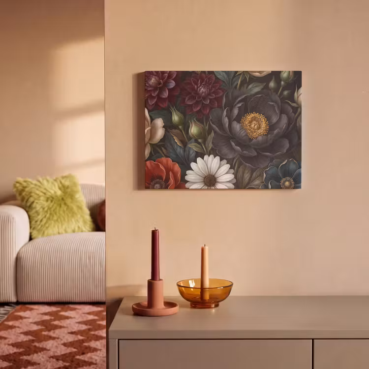 Bloemen - Boeket - Natuur - Klassiek - Weelderig PET vilt klein -sfeer1