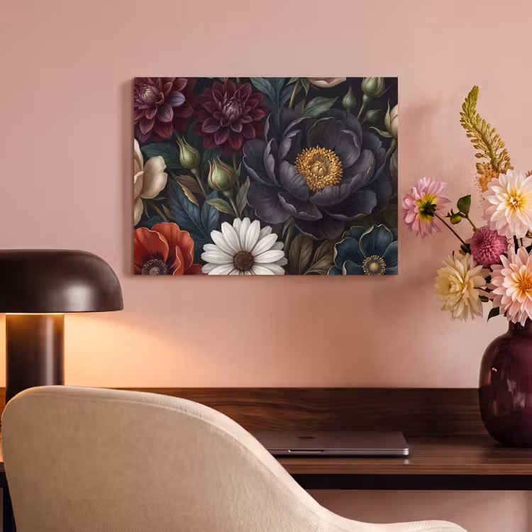 Bloemen - Boeket - Natuur - Klassiek - Weelderig PET vilt klein -sfeer3