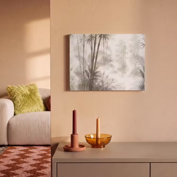 Bloemen - Knop - Tuin - Illustratie - Wit PET vilt klein -sfeer1