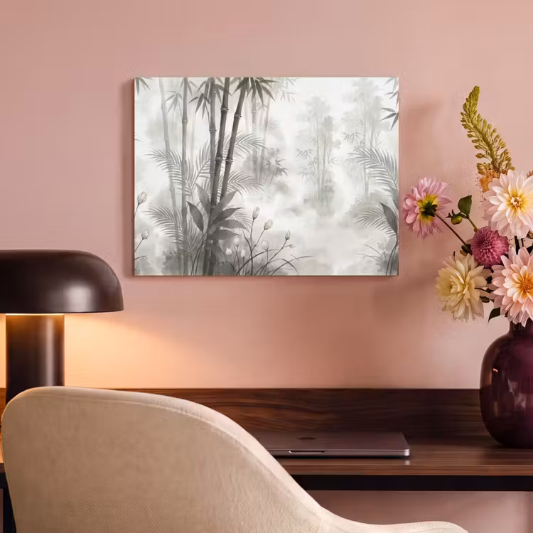 Bloemen - Knop - Tuin - Illustratie - Wit PET vilt klein -sfeer3