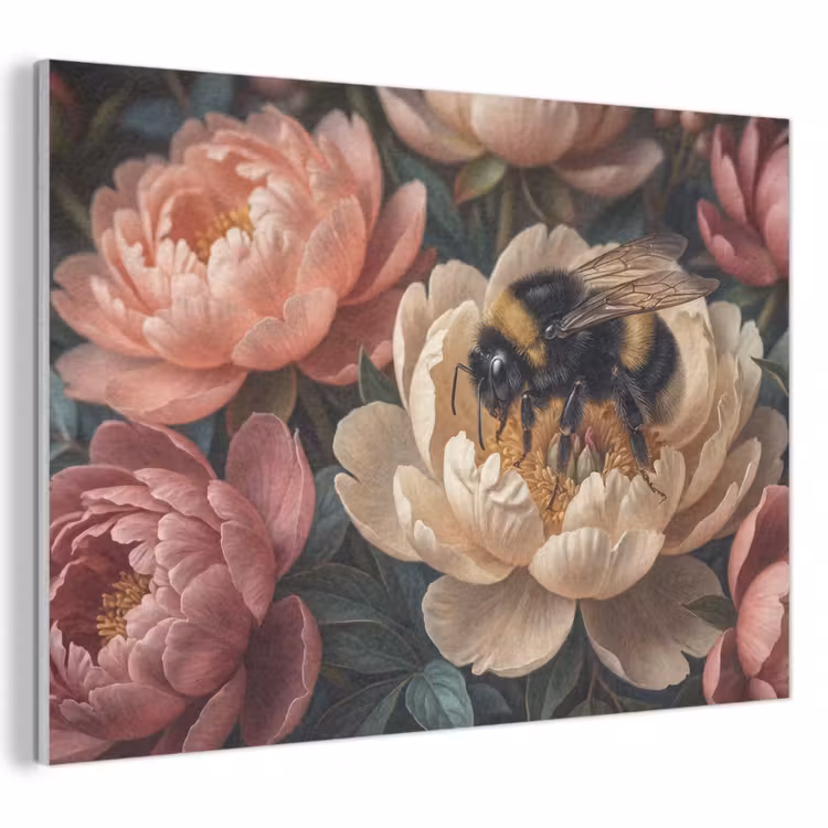 Bloemen - Insect - Natuur - Roze PET vilt klein -3d