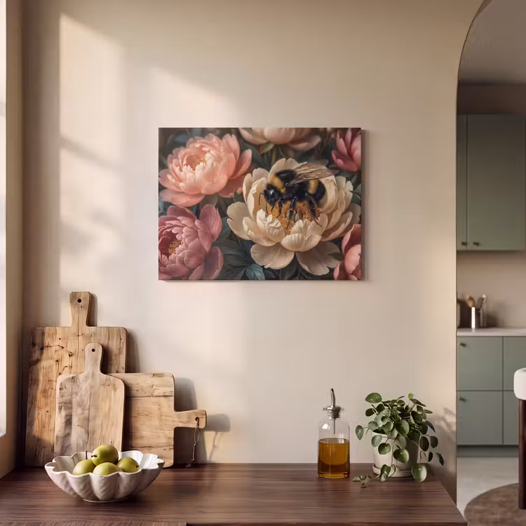 Bloemen - Insect - Natuur - Roze PET vilt klein -sfeer2