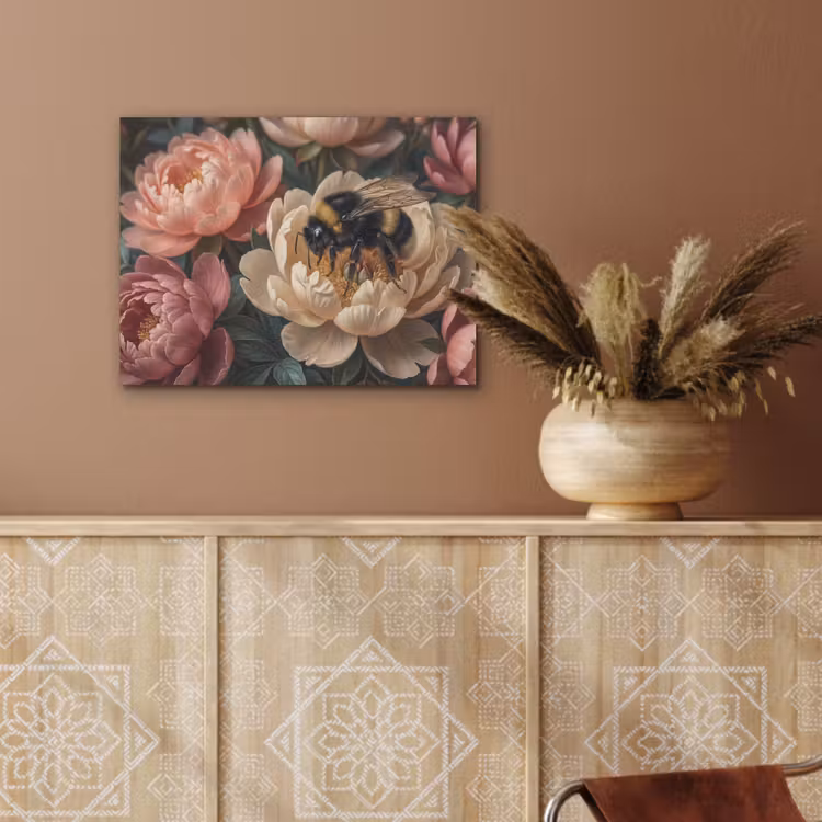 Bloemen - Insect - Natuur - Roze PET vilt klein -sfeer4