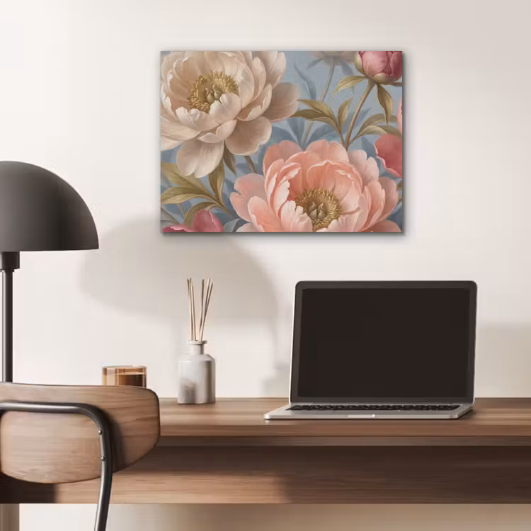 Bloemen - Roze - Beige - Modern - Natuur PET vilt klein -sfeer5