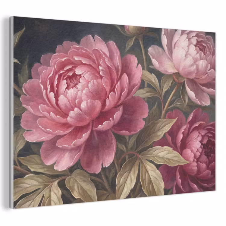 Bloemen - Roze - Klassiek - Natuur PET vilt klein -3d