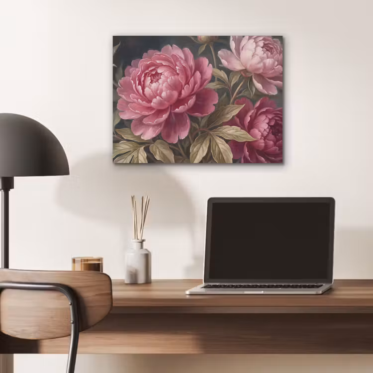 Bloemen - Roze - Klassiek - Natuur PET vilt klein -sfeer5