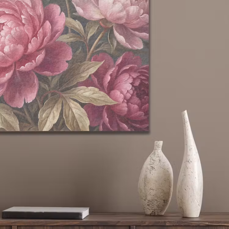 Bloemen - Roze - Klassiek - Natuur PET vilt klein -sfeer6_closeup