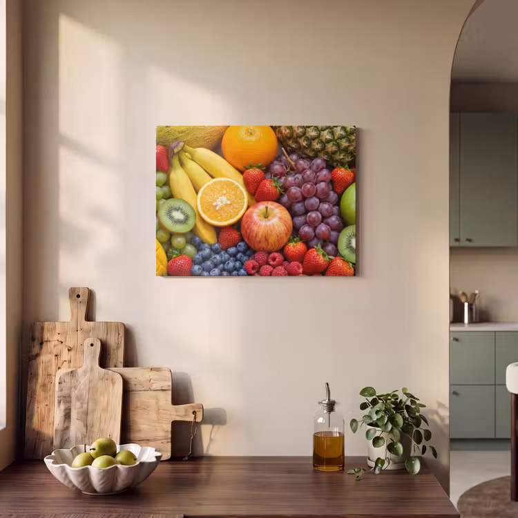 Eten - Fruit - Vers - Kleurrijk - Voeding PET vilt klein -sfeer2