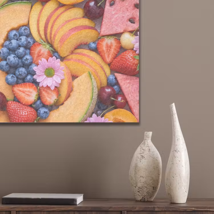 Eten - Fruit - Zomer - Kleurrijk PET vilt klein -sfeer6_closeup