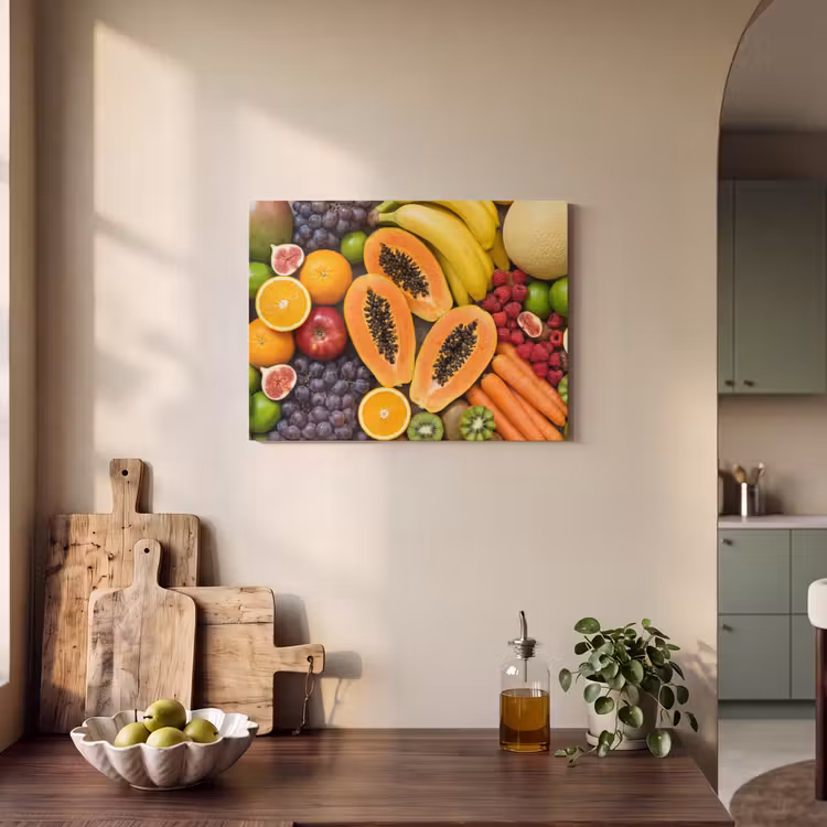Eten - Fruit - Groenten - Vers - Kleurrijk PET vilt klein -sfeer2