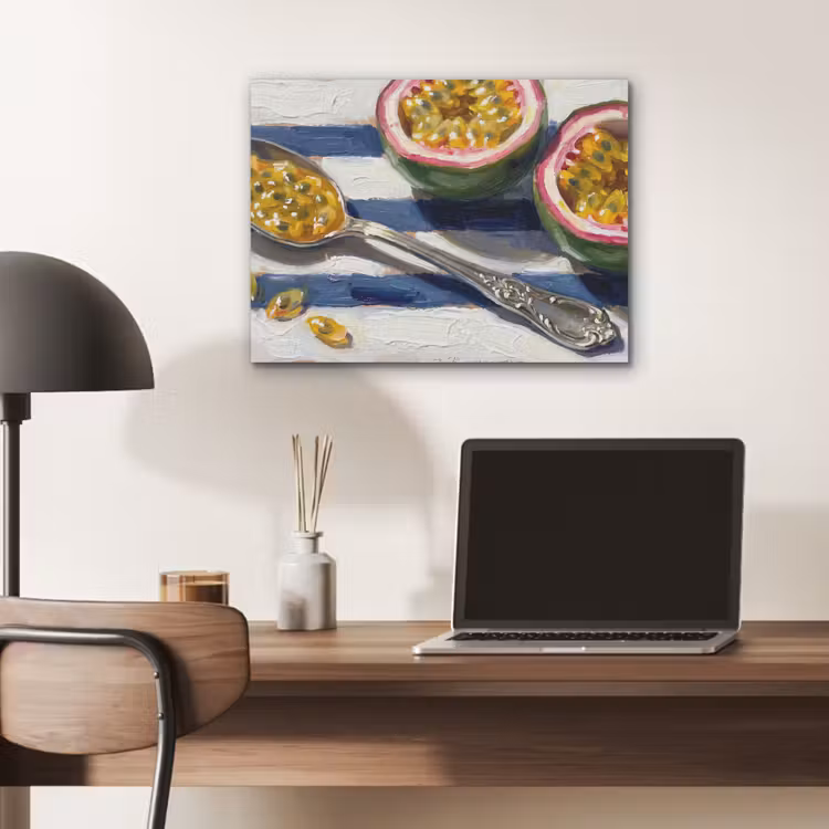Eten - Passievrucht - Tropisch - Modern - Kleurrijk PET vilt klein -sfeer5