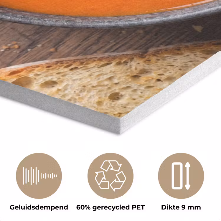 Eten - Soep - Basilicum - Rustiek - Rood PET vilt klein -closeup_NL