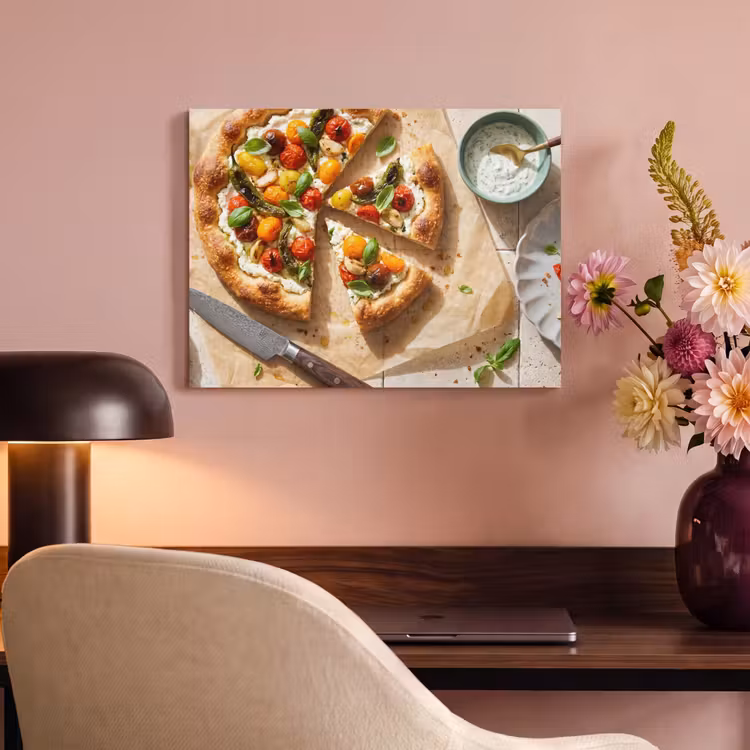 Eten - Tomaten - Basilicum - Maaltijd - Vers PET vilt klein -sfeer3