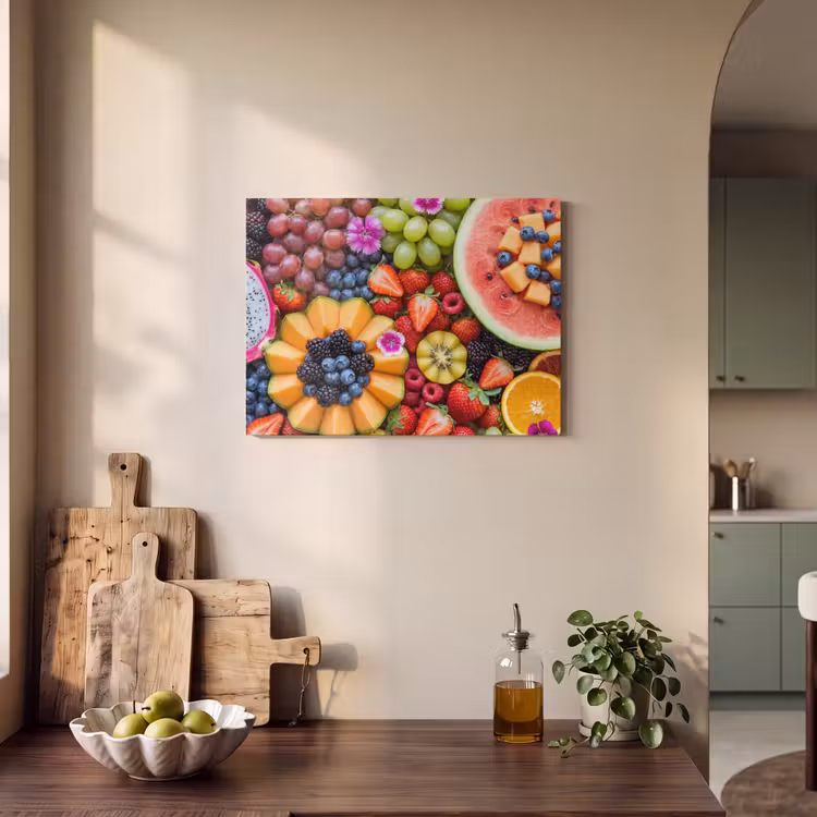 Fruit - Vers - Variatie - Eten - Kleurrijk PET vilt klein -sfeer2