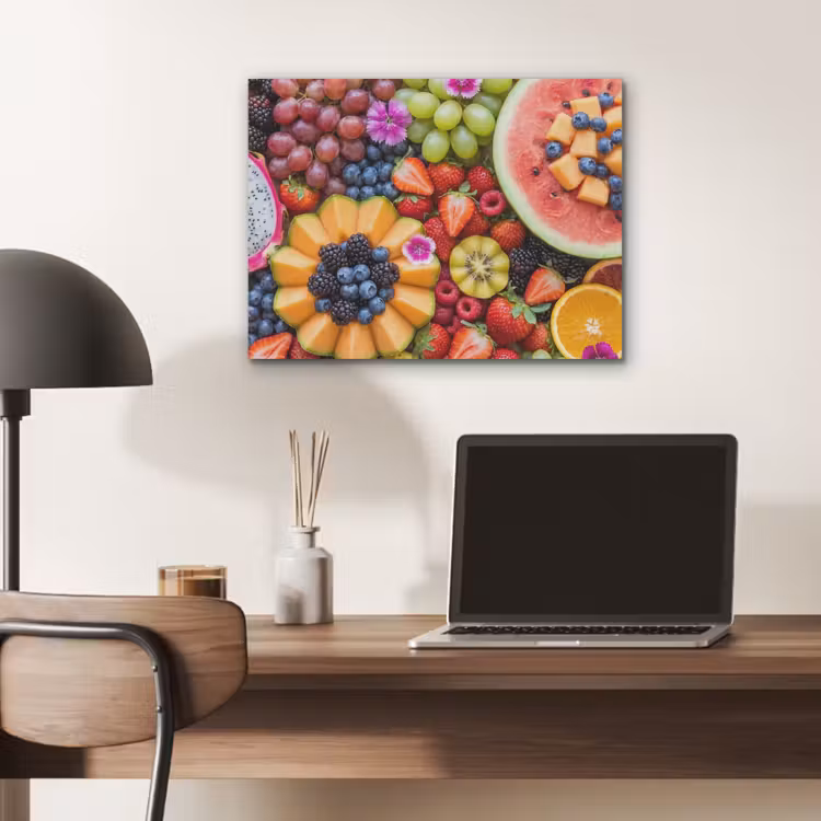 Fruit - Vers - Variatie - Eten - Kleurrijk PET vilt klein -sfeer5