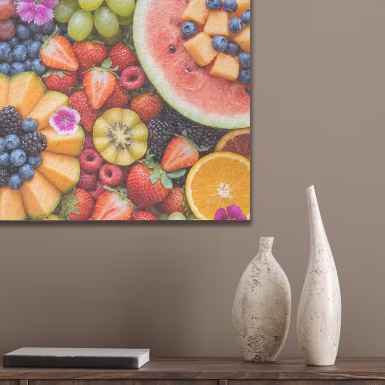 Fruit - Vers - Variatie - Eten - Kleurrijk PET vilt klein -sfeer6_closeup