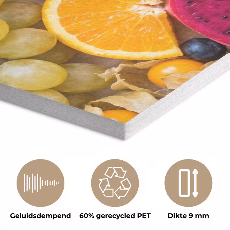Fruit - Assortiment - Kleurrijk - Gezondheid PET vilt klein -closeup_NL