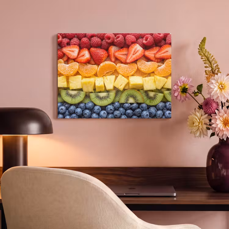 Fruit - Regenboog - Gezond - Kleurrijk PET vilt klein -sfeer3