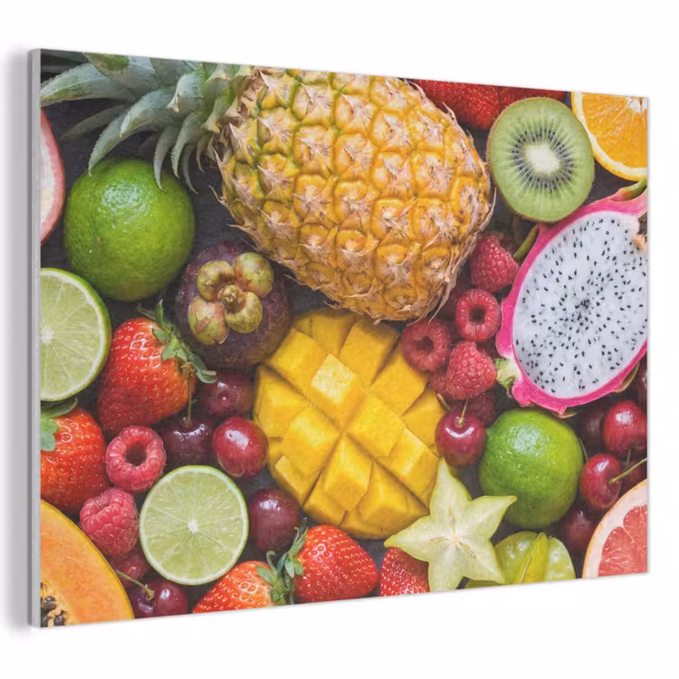 Fruit - Assortiment - Vers - Gezond - Kleurrijk PET vilt klein -3d