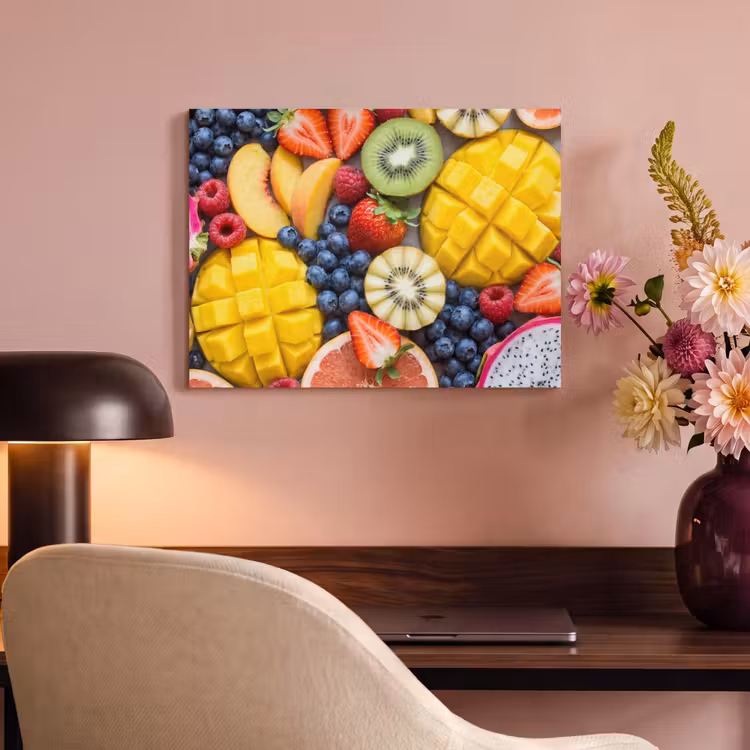 Fruit - Versneden - Kleurrijk - Eten - Gezond PET vilt klein -sfeer3