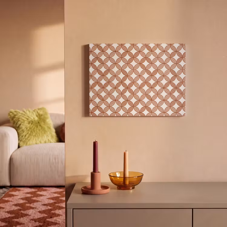Geometrisch - Cirkels - Modern - Terracotta PET vilt klein 837 -sfeer1