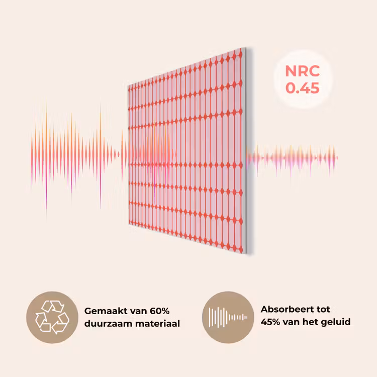 Geometrisch - Minimalistisch - Rood - Roze PET vilt klein 837 -USP_NL