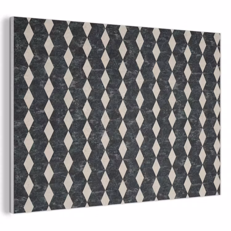 Geometrisch - Patroon - Marmer - Groen PET vilt klein 837 -3d