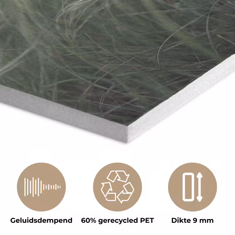 Gras - Wazig - Natuur - Groen - Zacht PET vilt klein -closeup_NL