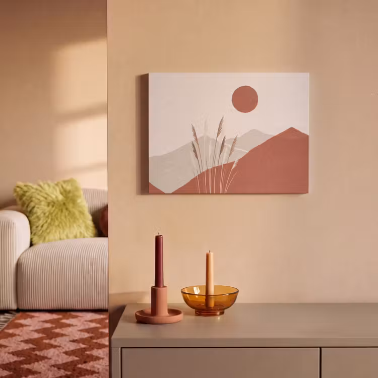 Gras - Landschap - Natuur - Abstract - Beige PET vilt klein -sfeer1
