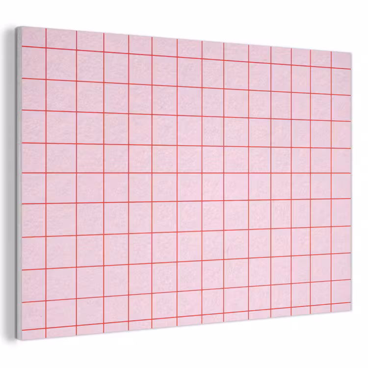 Raster - Patroon - Roze PET vilt klein 837 -3d