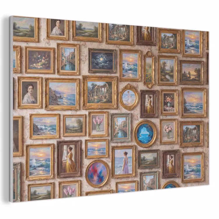 Interieur - Kunst - Collectie - Klassiek - Goud PET vilt klein -3d