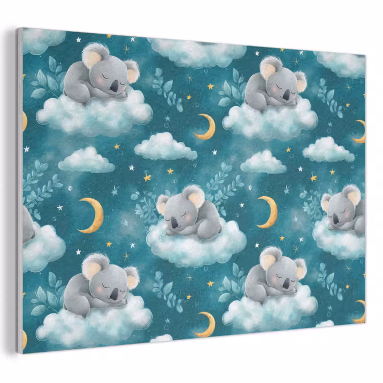 Koala's - Betoverend - Blauw PET vilt klein 837 -3d